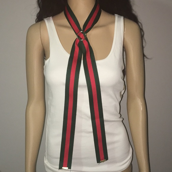 Jewelry - Red and Green Stripe Adjustable Necklace Accessory